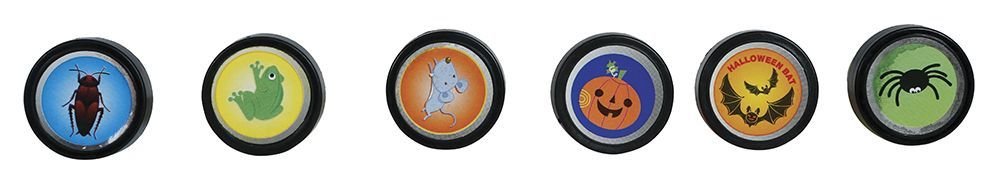 Halloween Stempelset 4cm 6st