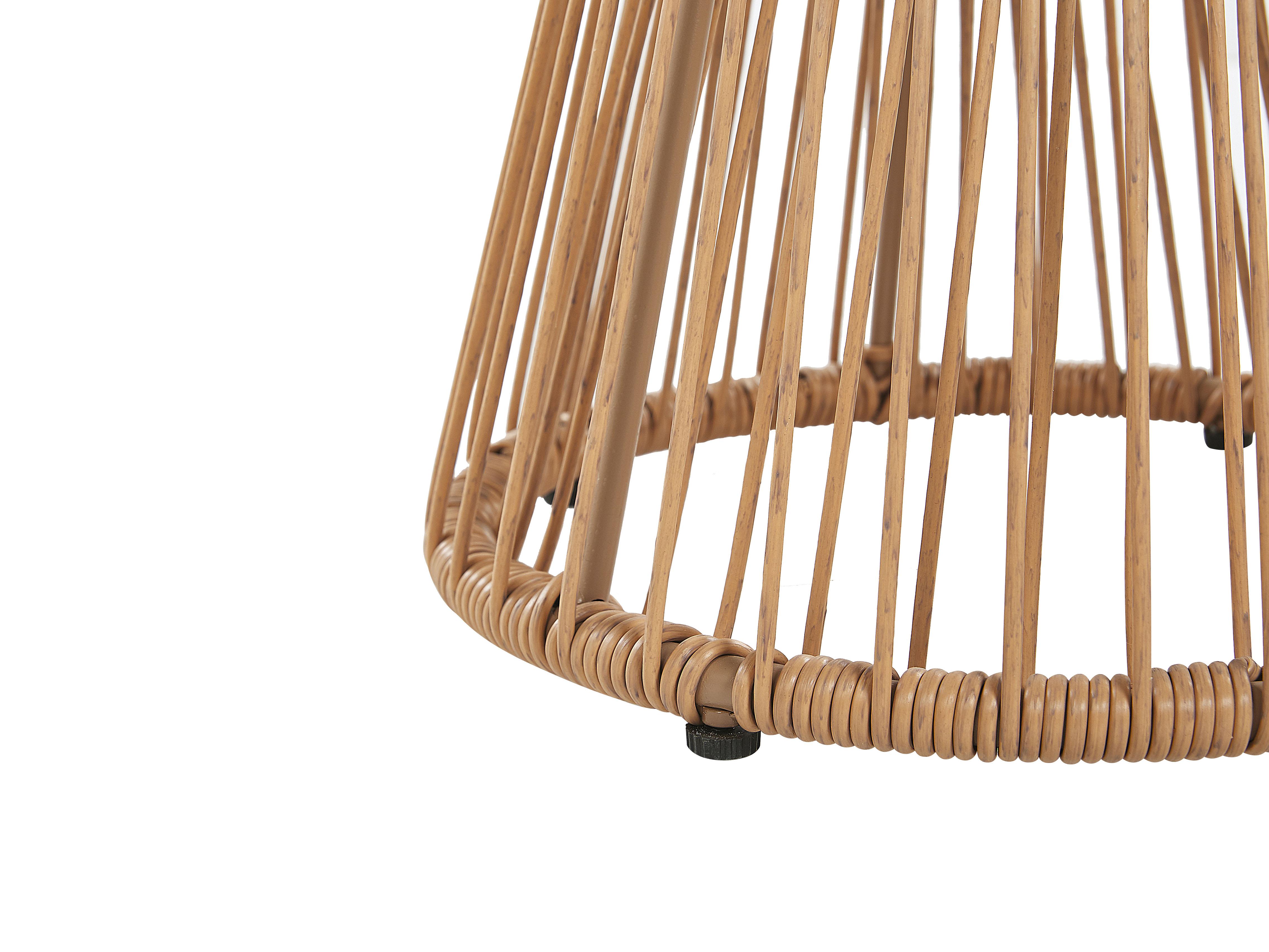 Bistroset met kussens TRESTINA PE rotan Lichtbruin