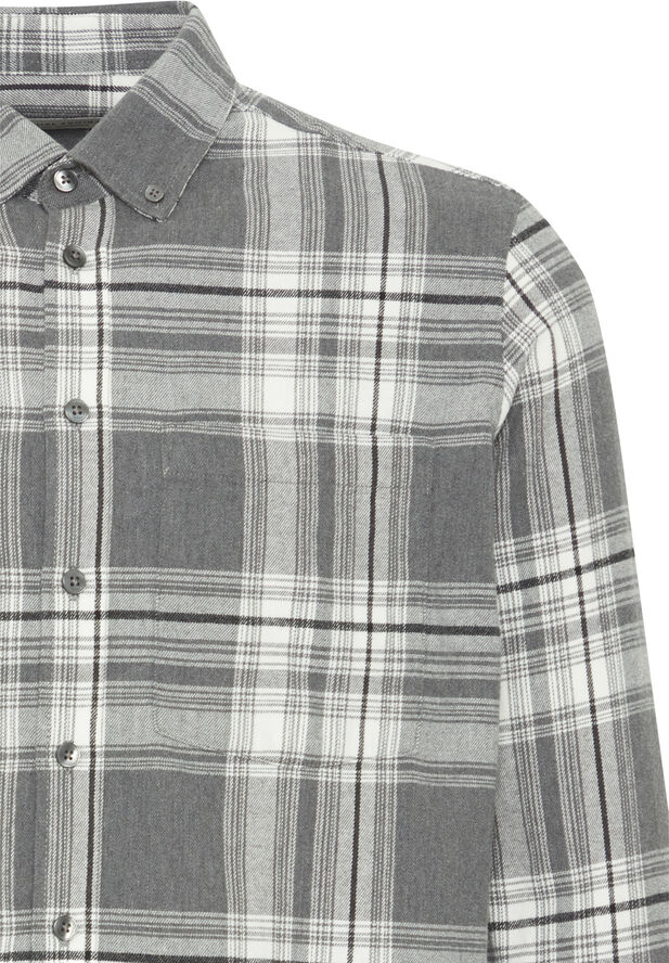 Casual Friday CFANTON LS checked shirt Pewter mix