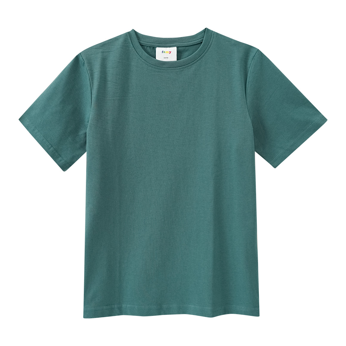 Famy 3 Jungen T-Shirts im Basic-Look dunkelgrün / dunkelblau / weiss