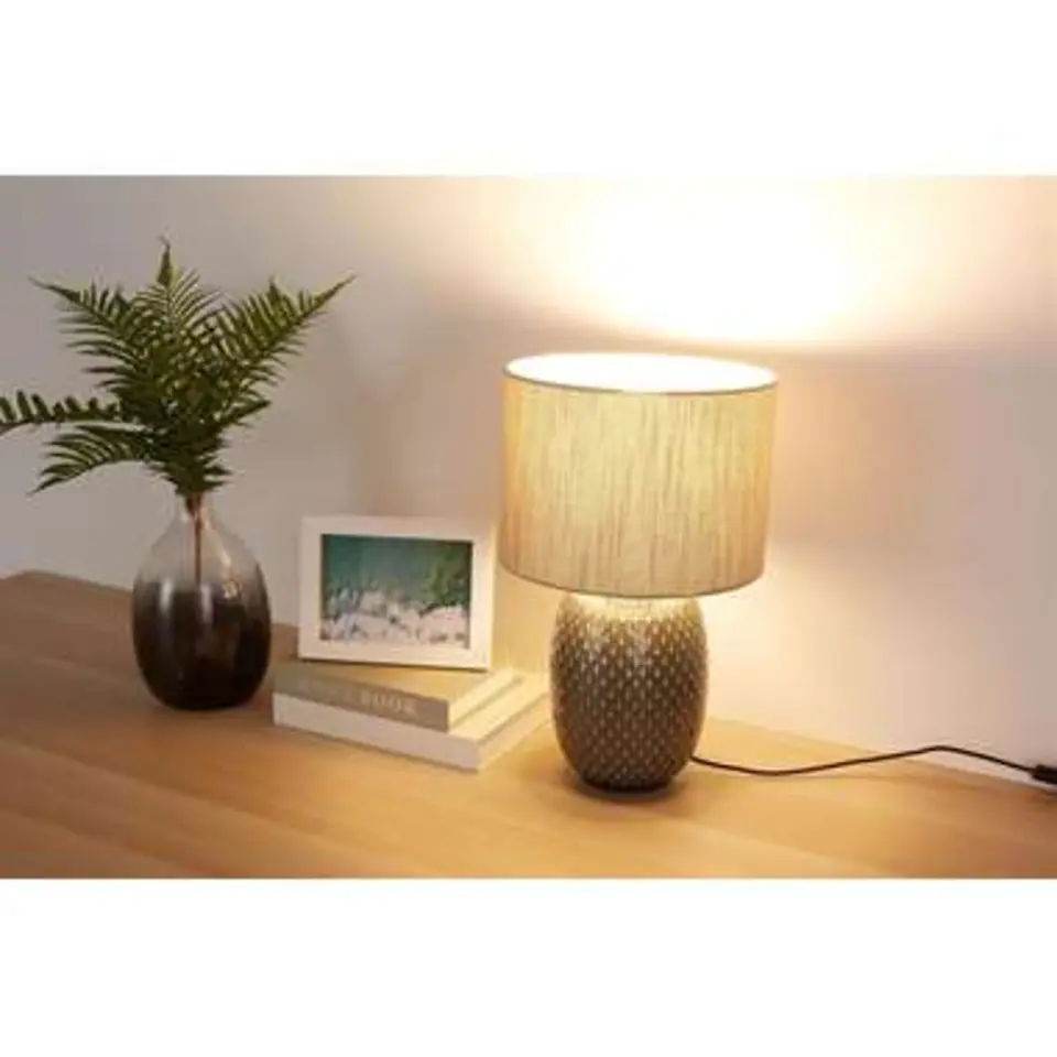 Pauleen Pretty Classy Tafellamp - E27 - Grijs/Zand