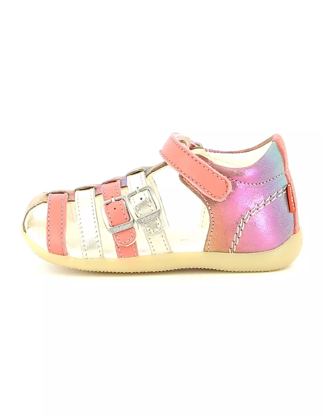 KICKERS BIGKRO - Sandales & nu-pieds Rosemetallise