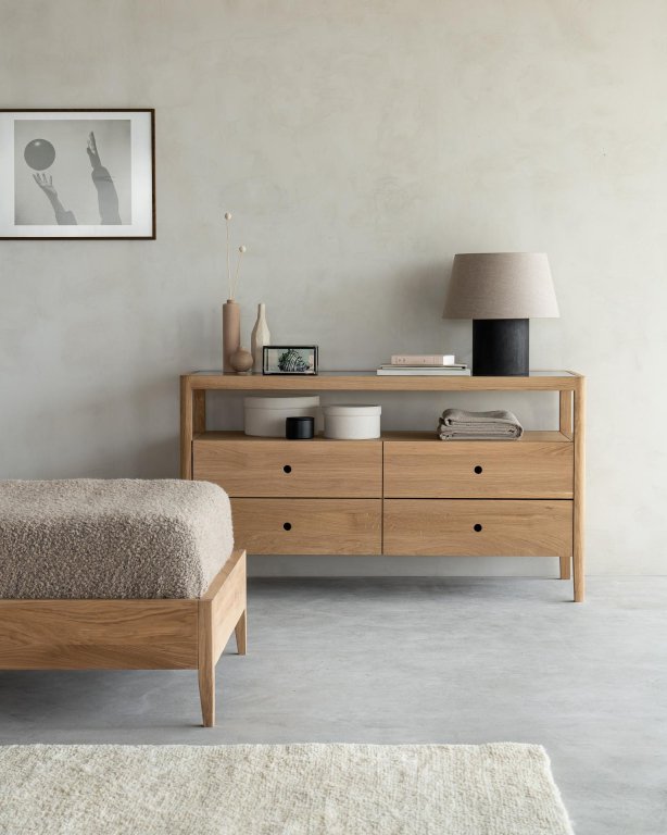 Ethnicraft Spindle dressoir 150x56 naturel eiken