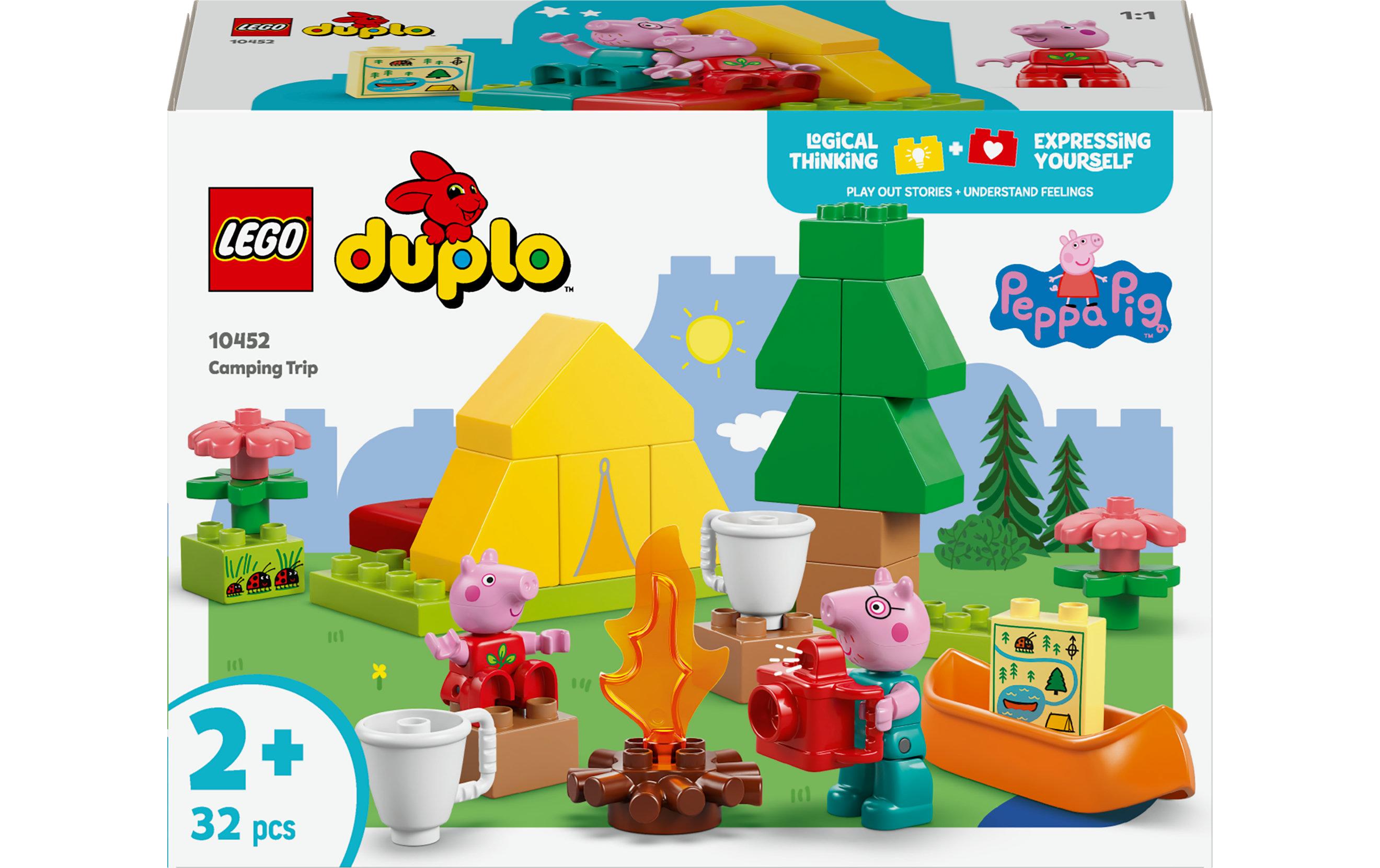 DUPLO® Campingausflug 10452Spielset mit den Figuren Peppa Wutz und Papa