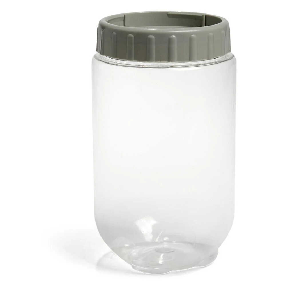 Boîte de conservation transparente avec couvercle à visser 1L