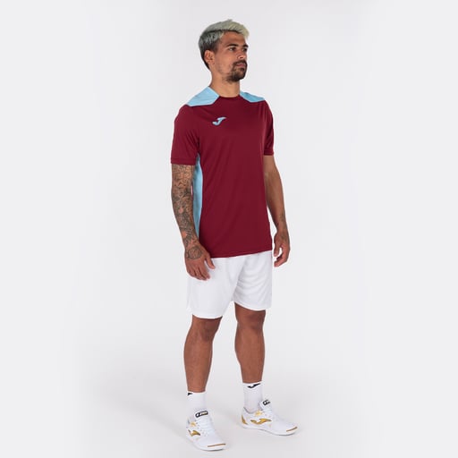 Camisa de manga curta Vi Bordeaux Celeste Joma Championship