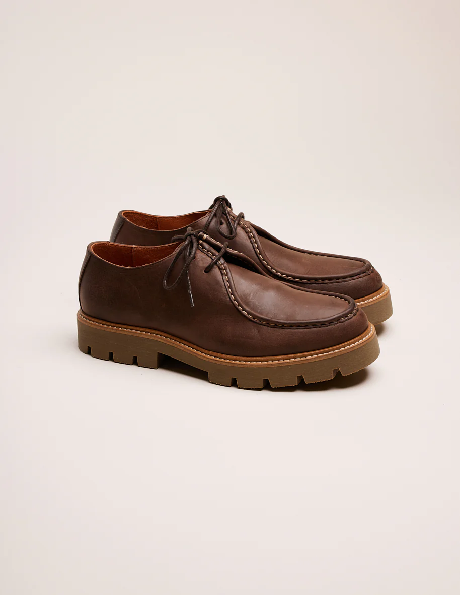Derbies Gontran - Pull-up marron