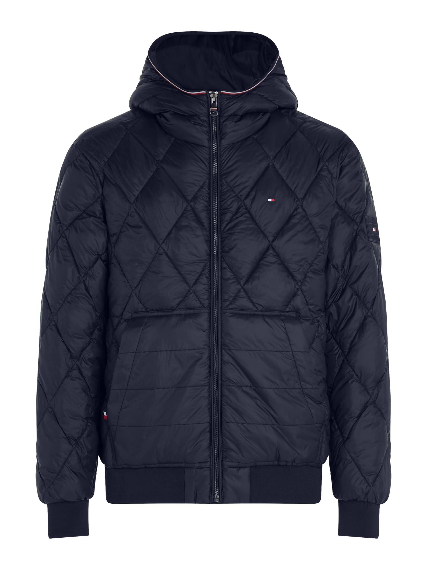 Tommy Hilfiger| Herren Kapuzenjacke MIX QUILT RECYCLED HOODED JACKET