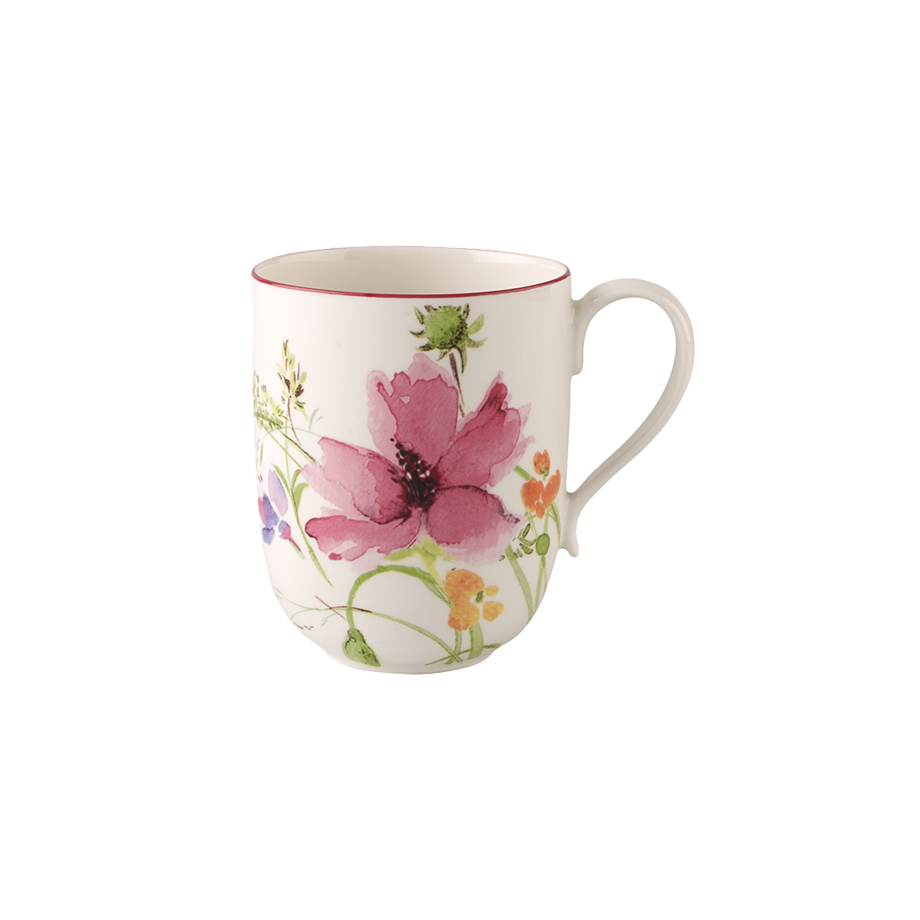 Mariefleur Mug Multi-colored, 12.6 oz, Premium Porcelain