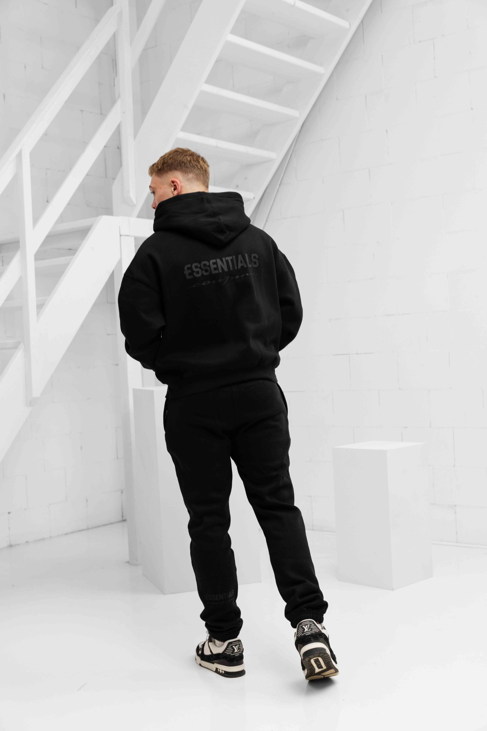 Cou7ure Essentials Rubber Trainingspak Heren Zwart