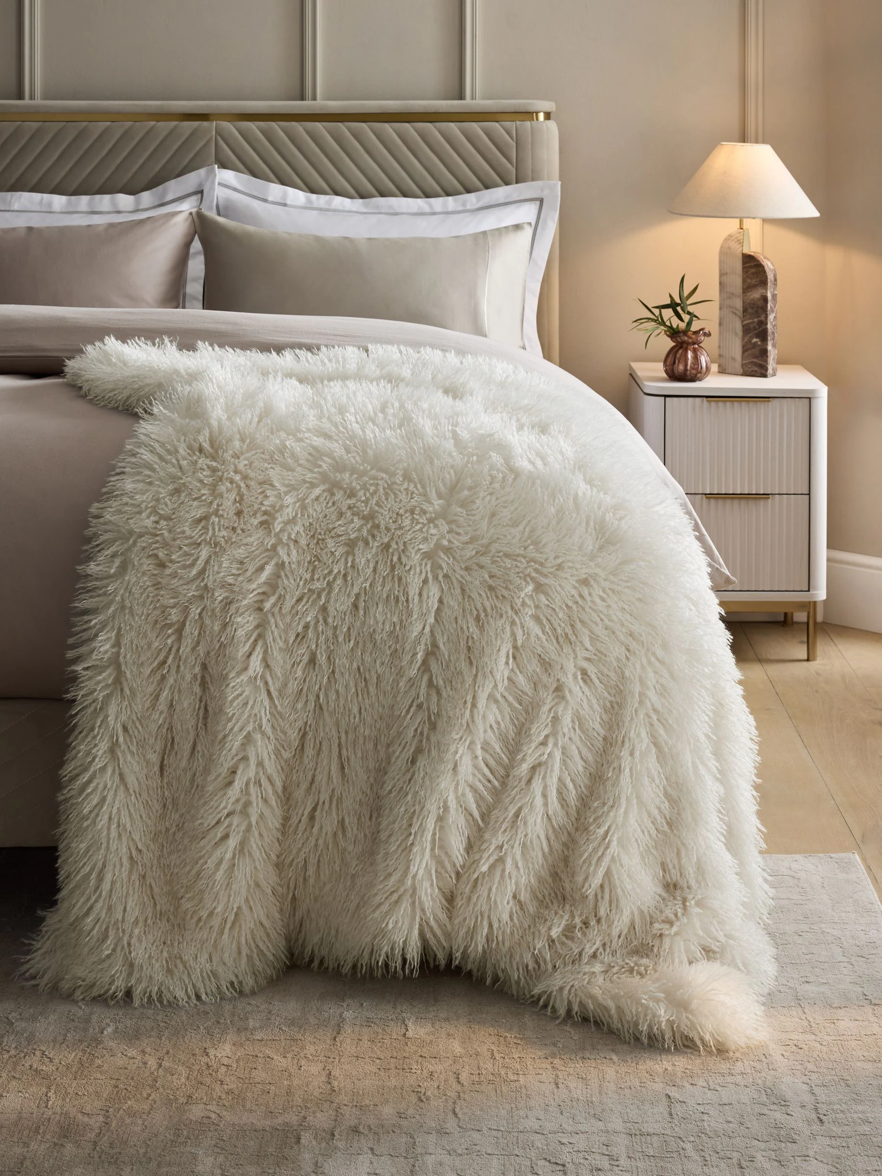 Mongolian Faux Fur Throw