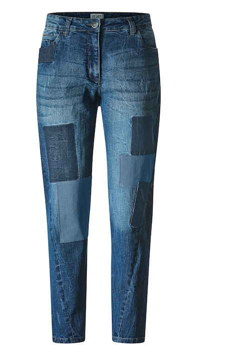 7/8-Jeans, Slim Fit, Patches, 5-Pocket