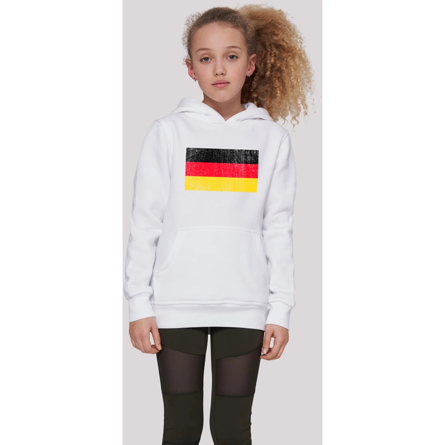 F4NT4STIC Hoodie Germany Deutschland Flagge distressed weiß