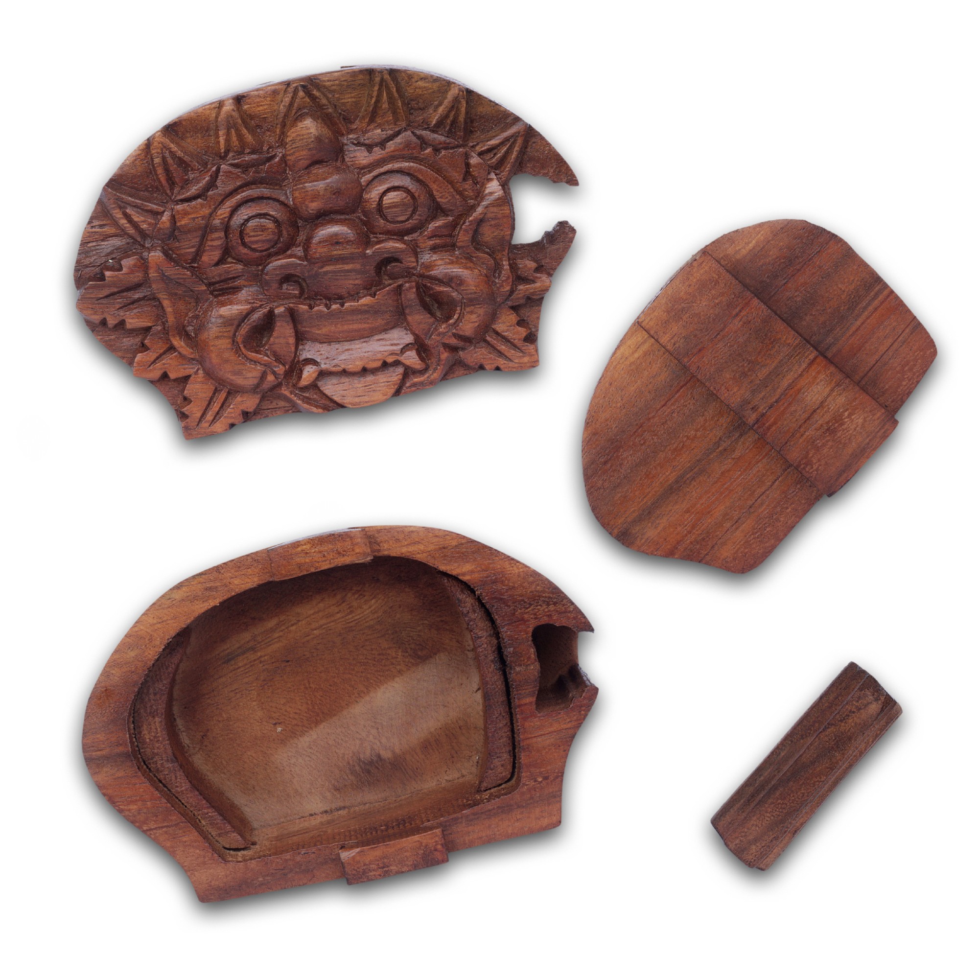 Secret Box 'Barong', natur, T 9 cm, B 13 cm, H 7 cm von fischer's lagerhaus