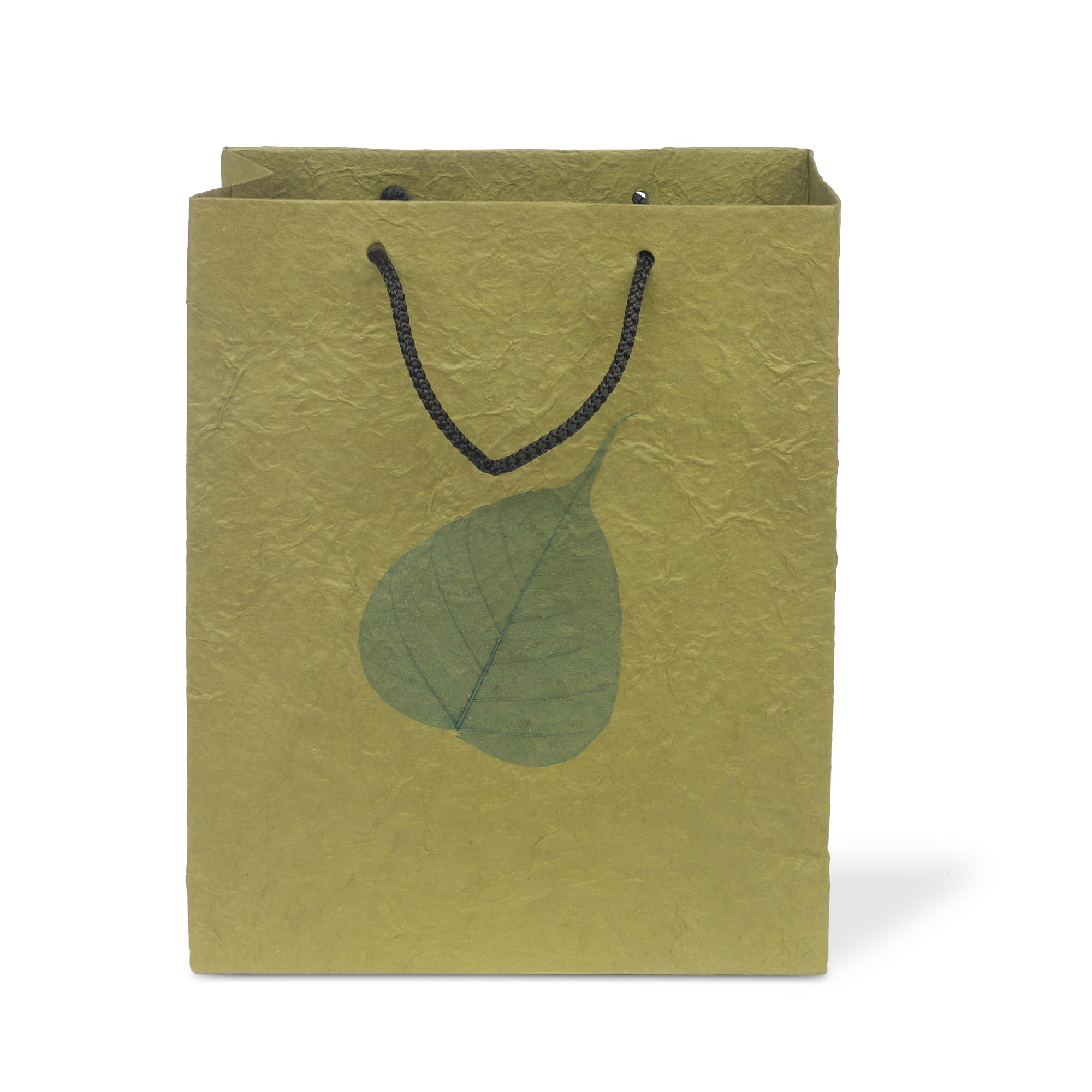 Tasche 'Bodhi Blatt', oliv, B 25 cm, H 30 cm, T 10 cm günstig bestellen