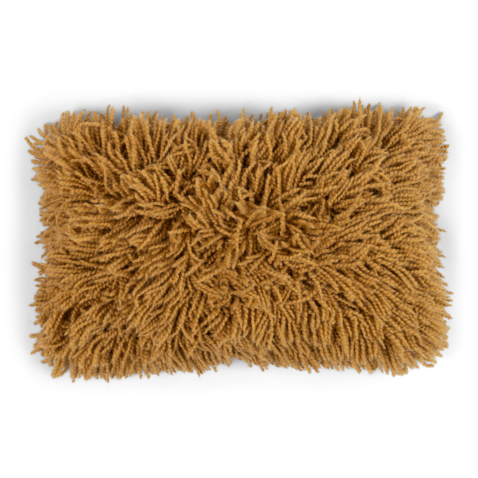 Sierkussen Shaggy dirty green 35x55 cm