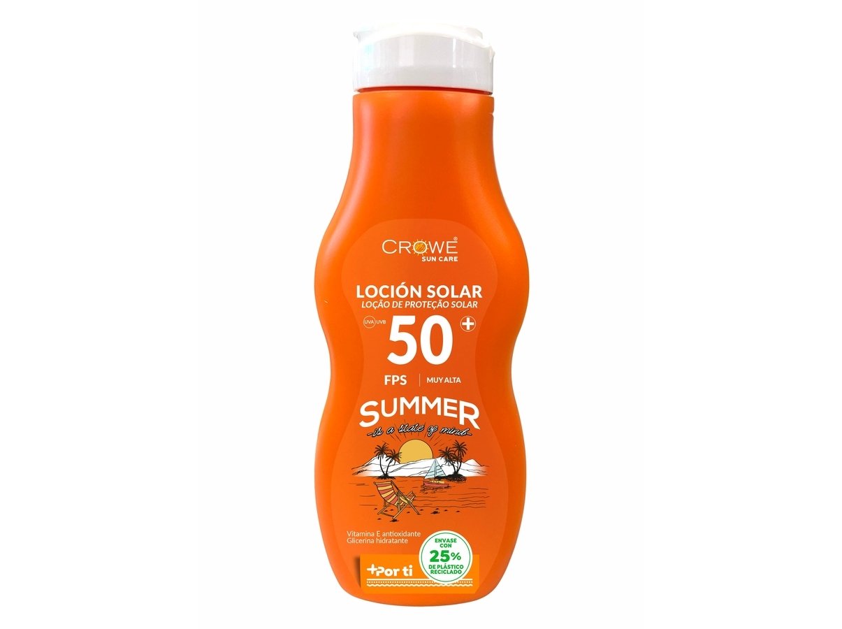 LOÇÃO PROTEÇÃO SOLAR CROWE ALOE VERA F.P. 50 250 ML