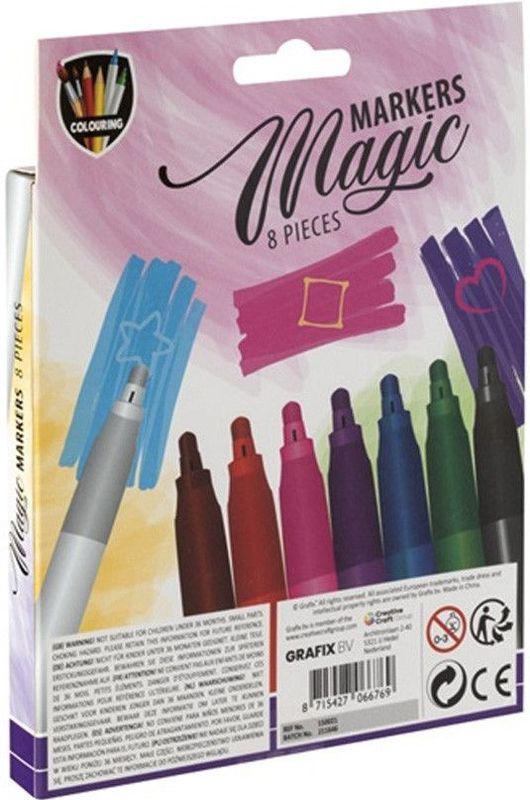 Grafix Magic viltstiften 8 stuks - Toverstiften - magische stiften - magic stiften