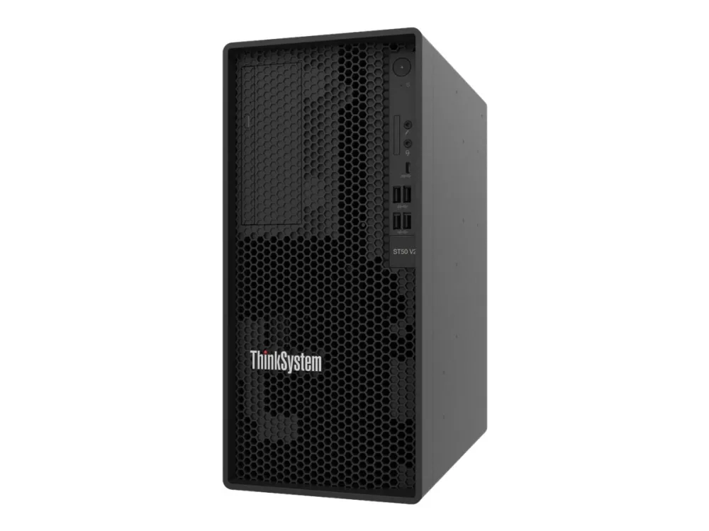 Lenovo ThinkSystem ST50 V2 7D8J - Server - tower 5U - envejs - 1 x Xeon E-2324G / op til 4.6 GHz - RAM 16 GB - SSD 2 x 960 GB - UHD Graphics P750 - Gigabit Ethernet - intet OS - skærm: ingen