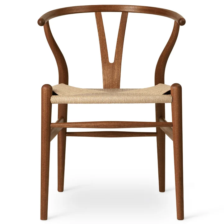 Carl Hansen - CH24 Wishbone Chair, Mahagoni geölt / Naturgeflecht