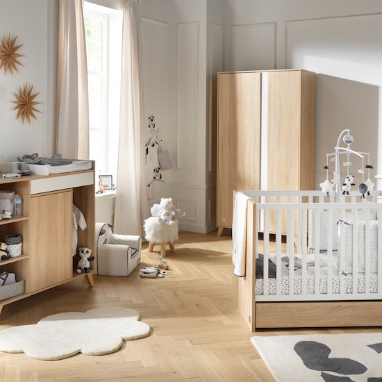 Nova new lit 60x120   Blanc lin        de               Sauthon Baby's Sweet Home