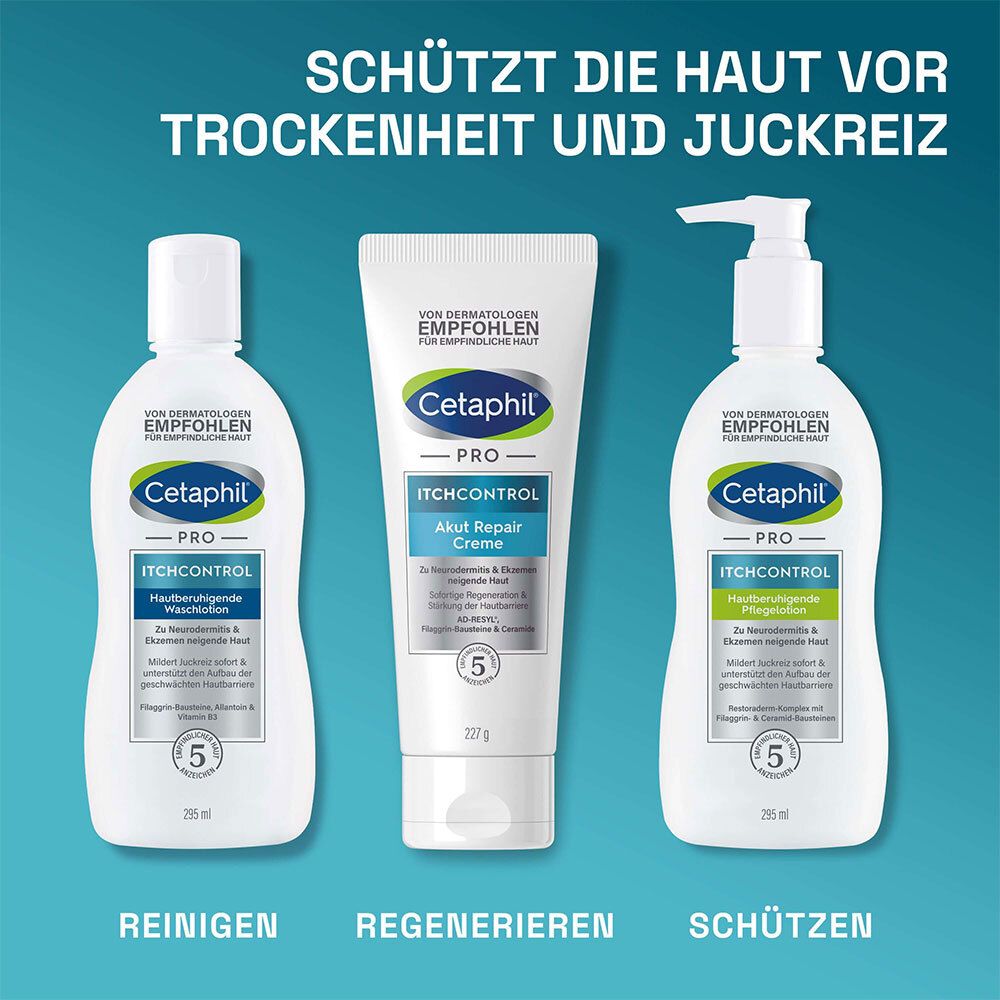 CETAPHIL PRO ItchControl Akut Repair Creme reduziert Symptome bei Neurodermitis