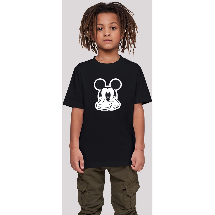 F4NT4STIC T-Shirt  Micky Maus Don’t Speak schwarz