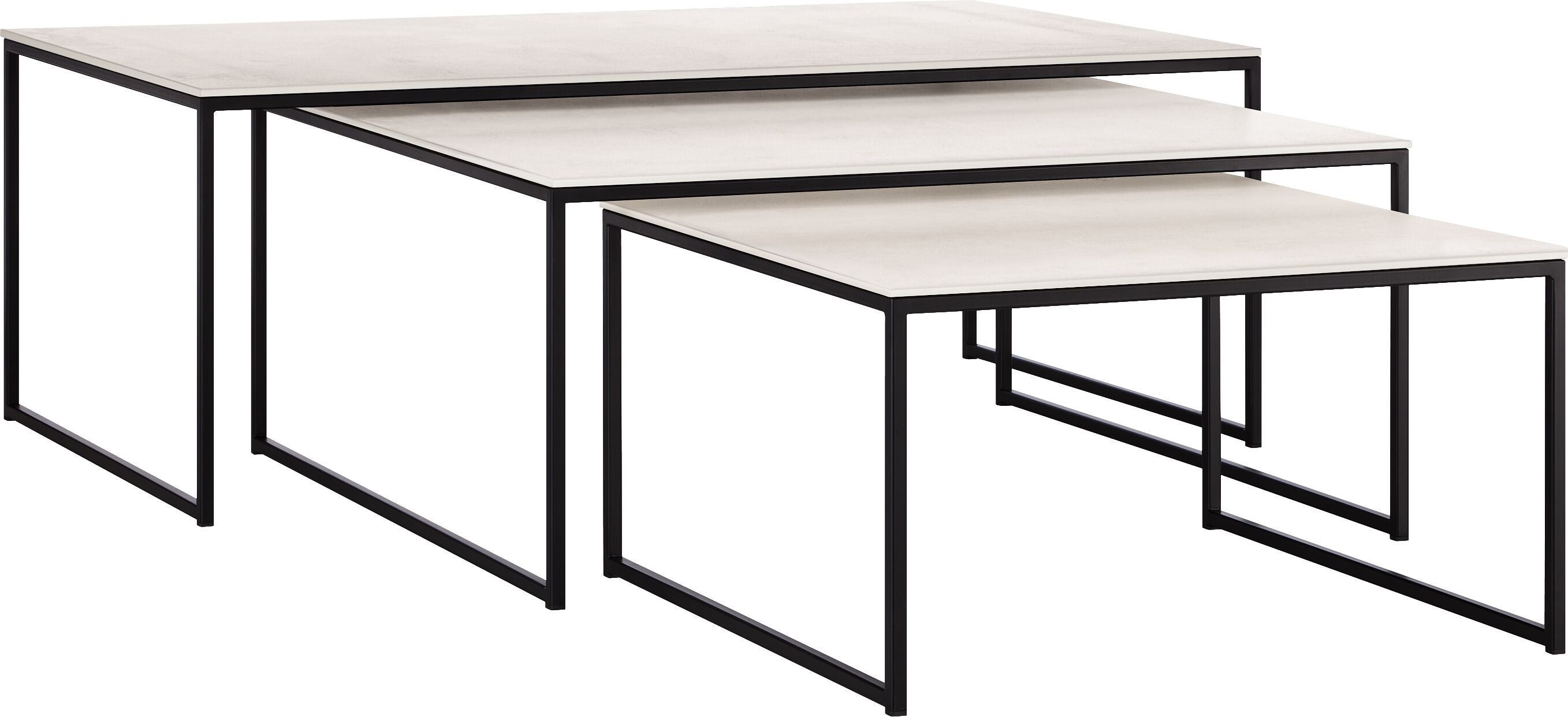 AVEA Salontisch - Lunar / schwarz / B: 120.0 cm x T: 70.0 cm x H: 43.8 cm