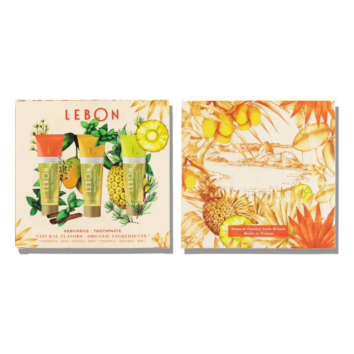 Lebon Coffret dentifrices Orange mood