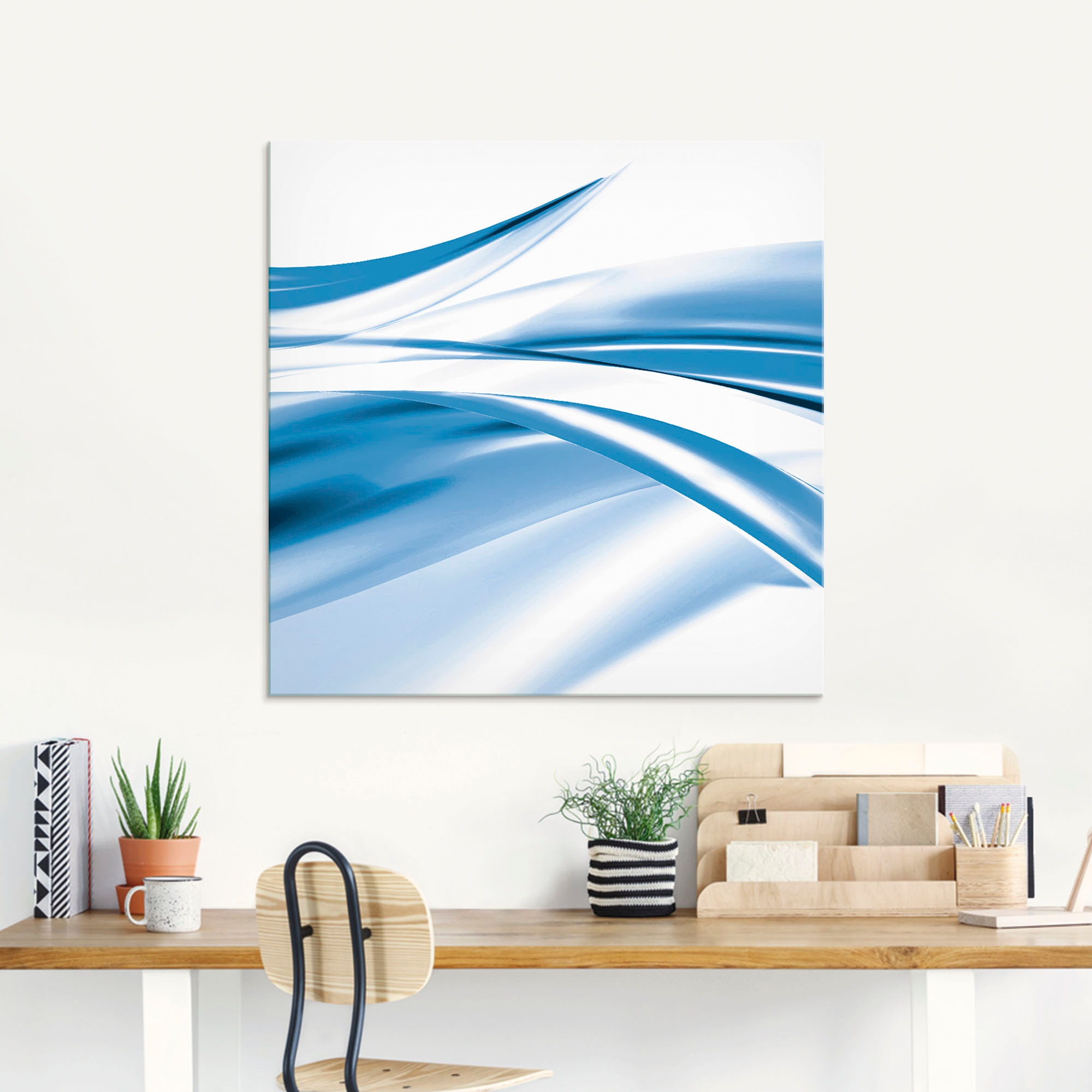 Artland Glasbild »Schöne Welle - Abstrakt« Gegenstandslos 1 Stk. tlg. in verschiedenen Grössen