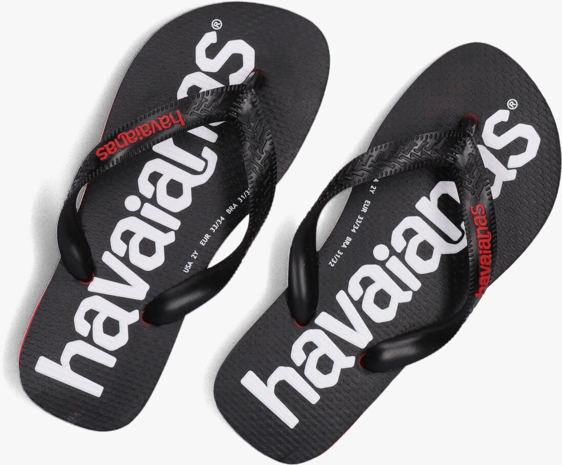 HAVAIANAS zwarte havaianas teenslippers kids top logomania