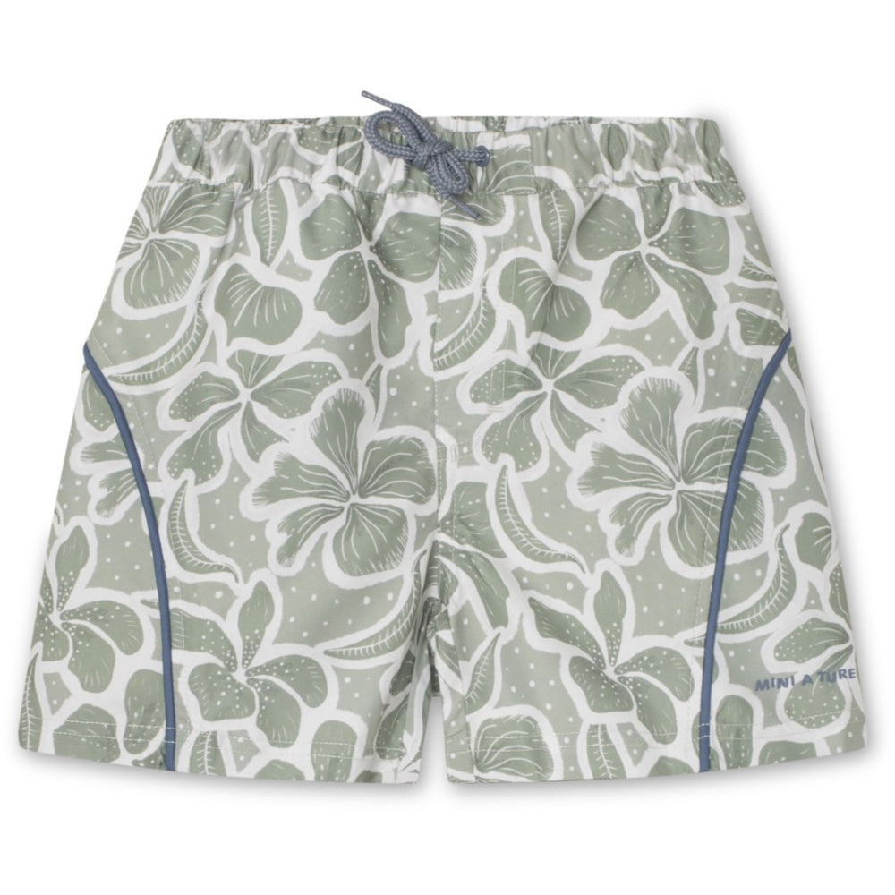 Køb Mini A ture Green Hawaii Maki Printed Board Shorts. GRS