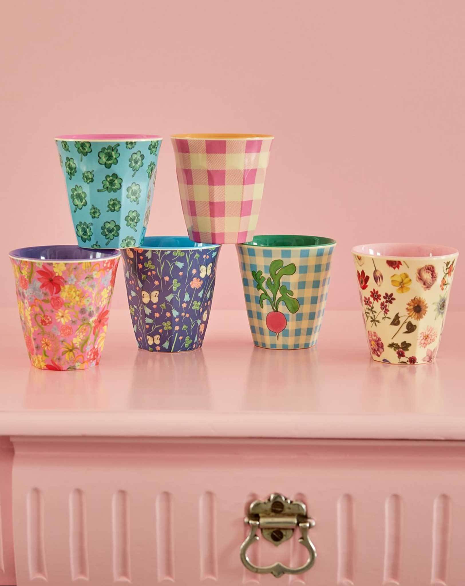 Melamin-Trinkbecher JOIE DE VIVRE (160ml) 6er-Set