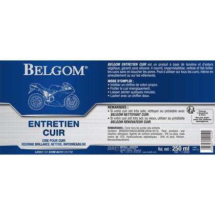 Produit d'entretien Belgom Entretien cuir Universel