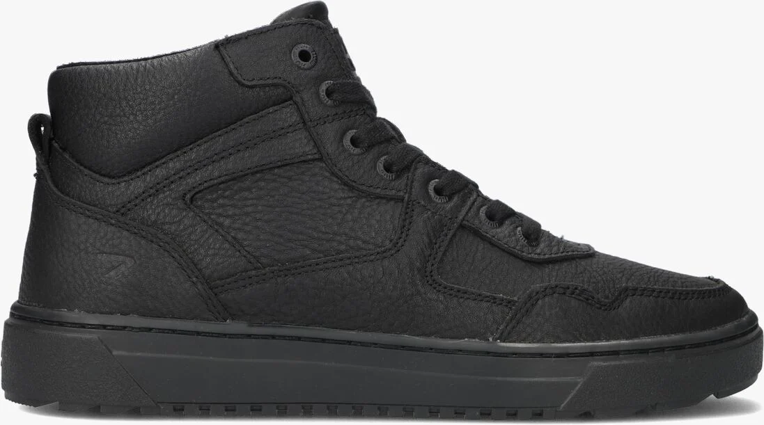 HUB zwarte hub hoge sneaker boston