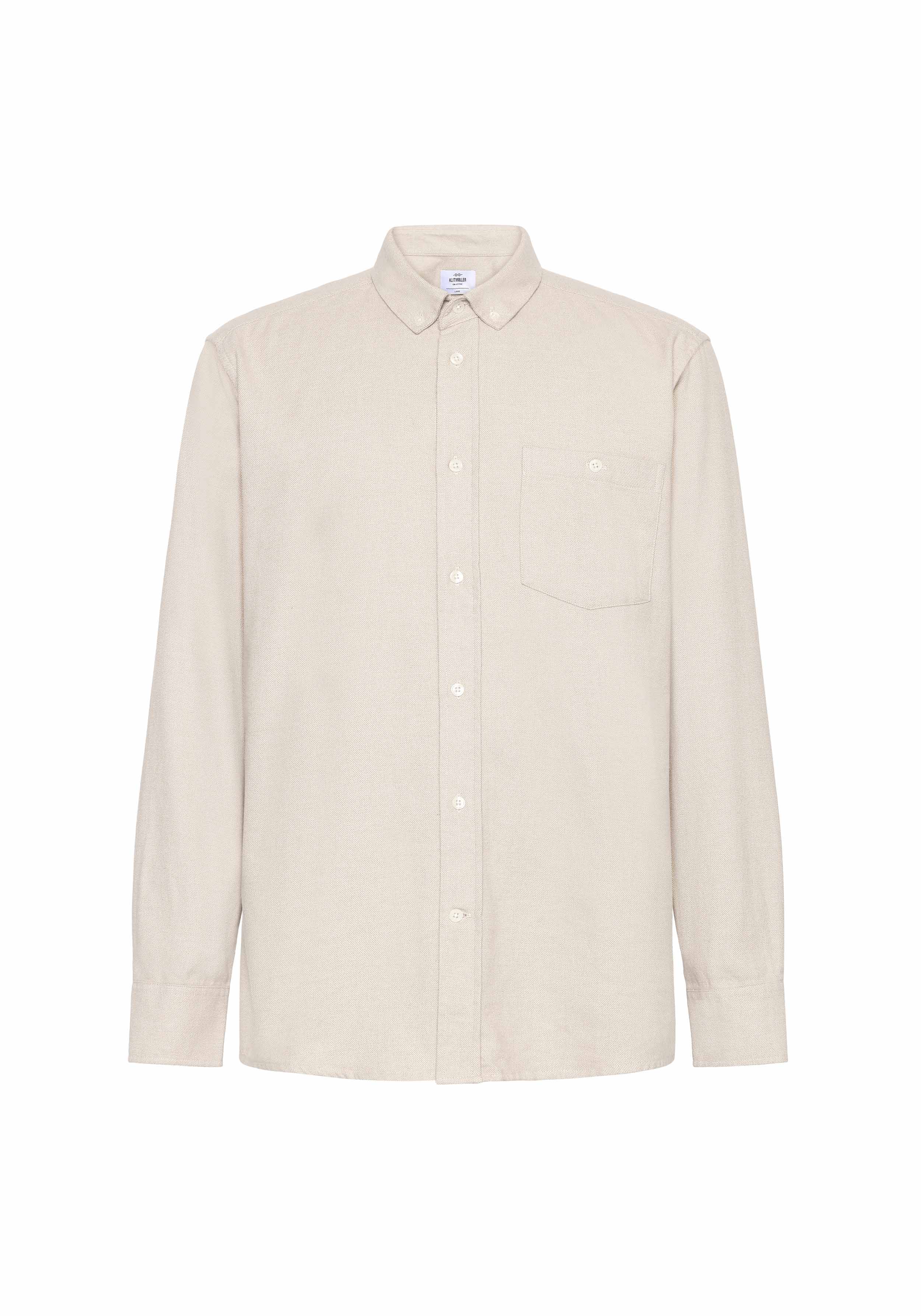 Klitmøller Collective Hemd Benjamin Lumber Sand Melange