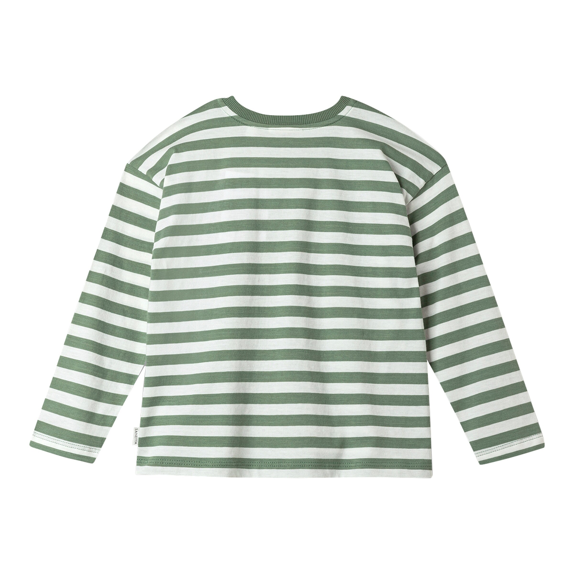 Sanetta Pure - Pure Shirt langarm Ringel weiß/oliv