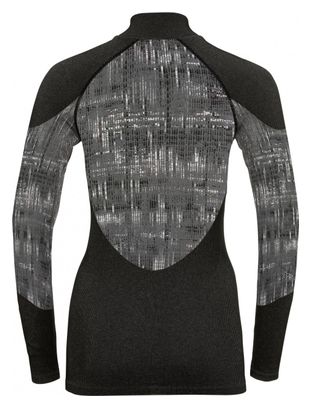 Maillot Manches Longues 1/2 Zip Femme Odlo Blackcomb Noir
