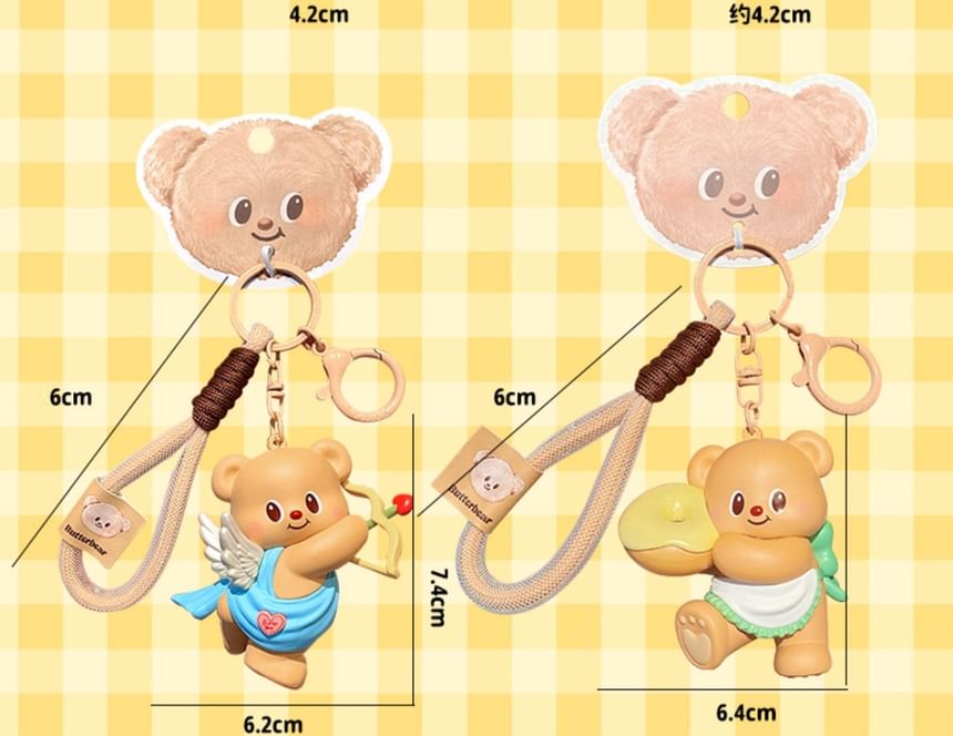 Butterbear - Butterbear Figuur Sleutelhanger (4 Ontwerpen)