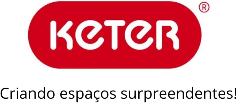 Keter Più Kunststoffschrank, hoch, anthrazit/schwarz, 68 x 39 x 166 cm