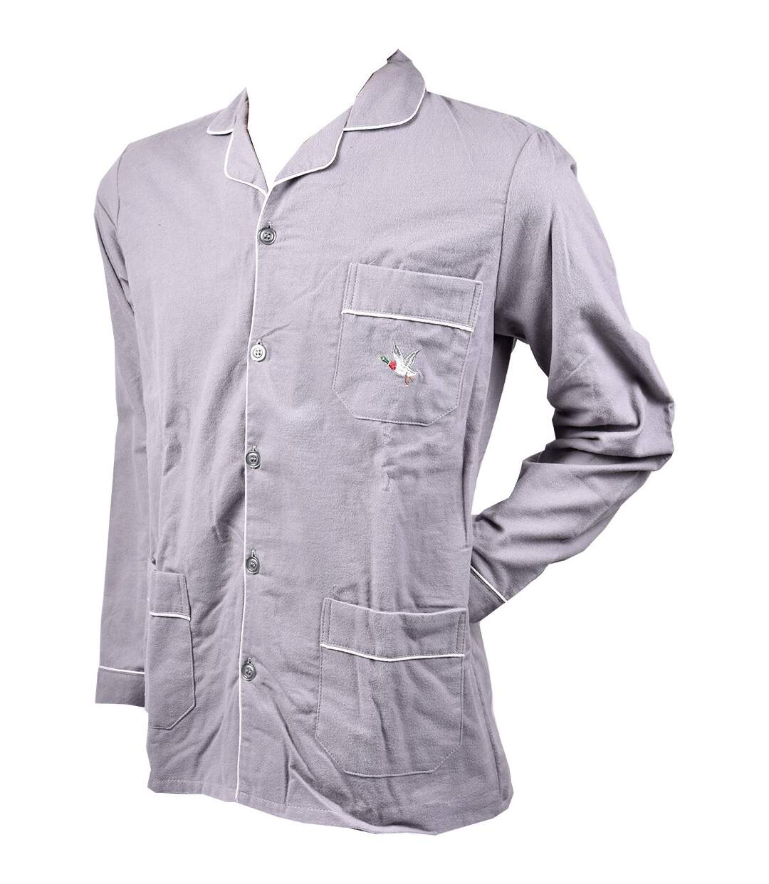 Pyjama Homme Long CHEVIGNON Boutonné PACEY Gris