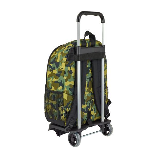 Mochila camuflada Paul Frank com rodas