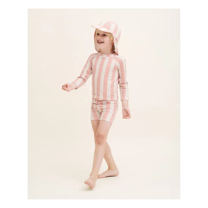 garbo&friends T-Shirt Anti-UV Rayé | Rose