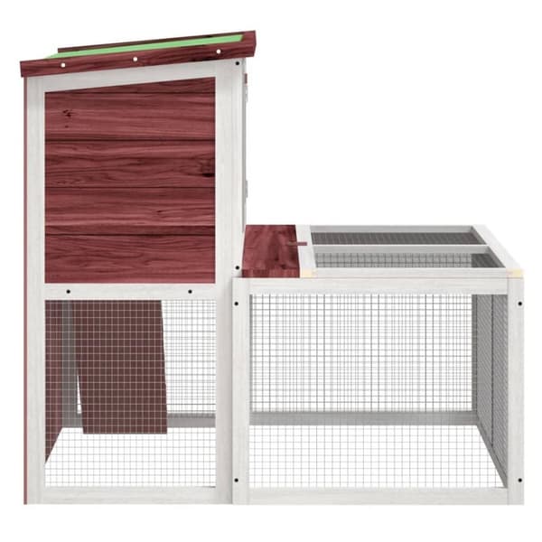 vidaXL Kaninbur mocka 102x90x84,5 cm massiv furu