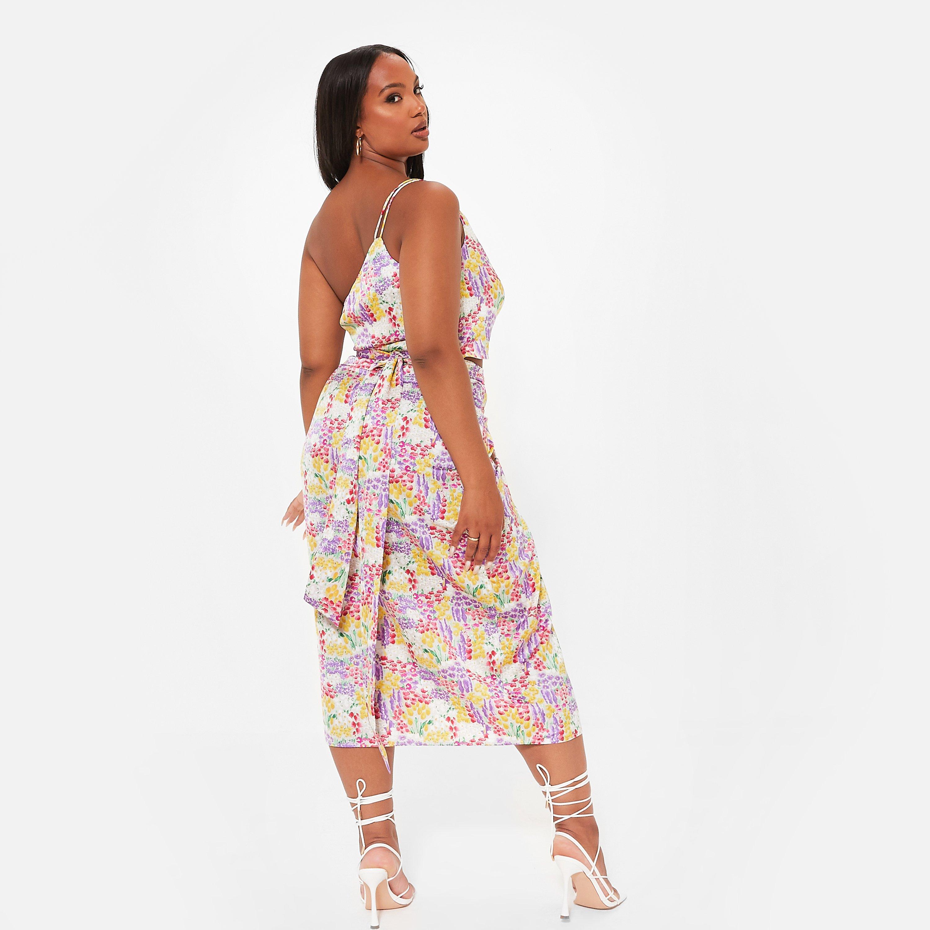 I Saw It First ISAWITFIRST Wrap Around Midaxi Skirt Co Ord