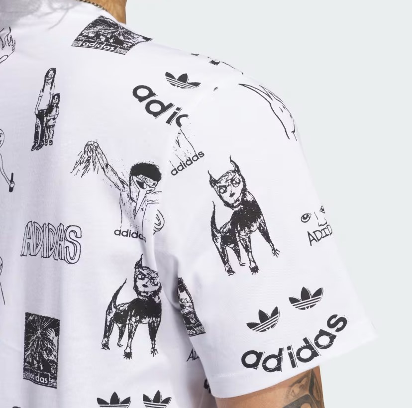 Adidas Skateboarding Dill G Tee 2 White / Black