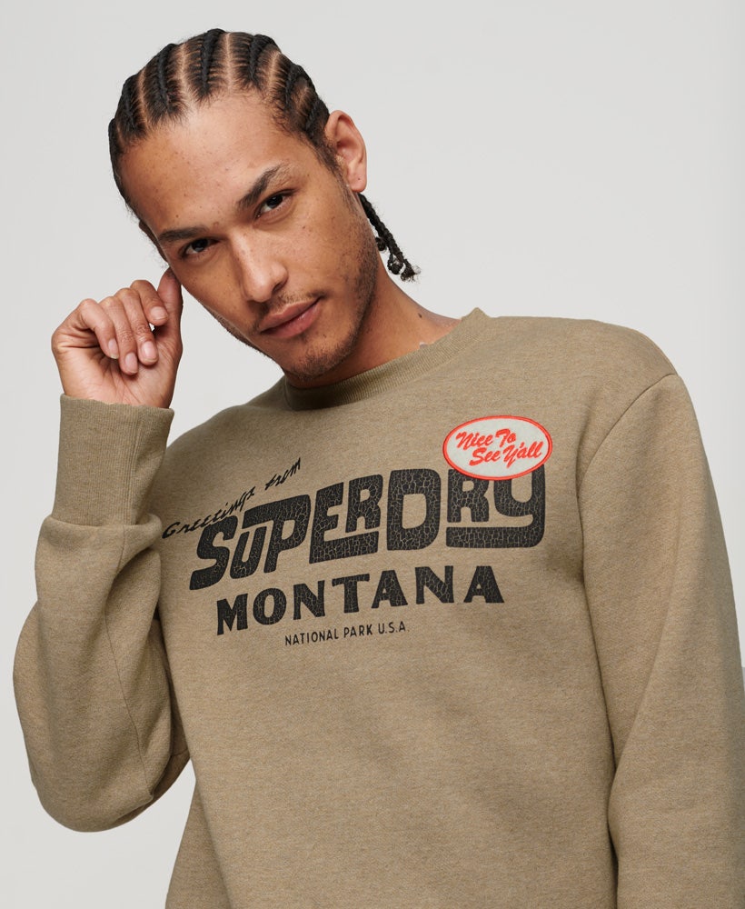 Superdry  Travel Postcard Sweatshirt