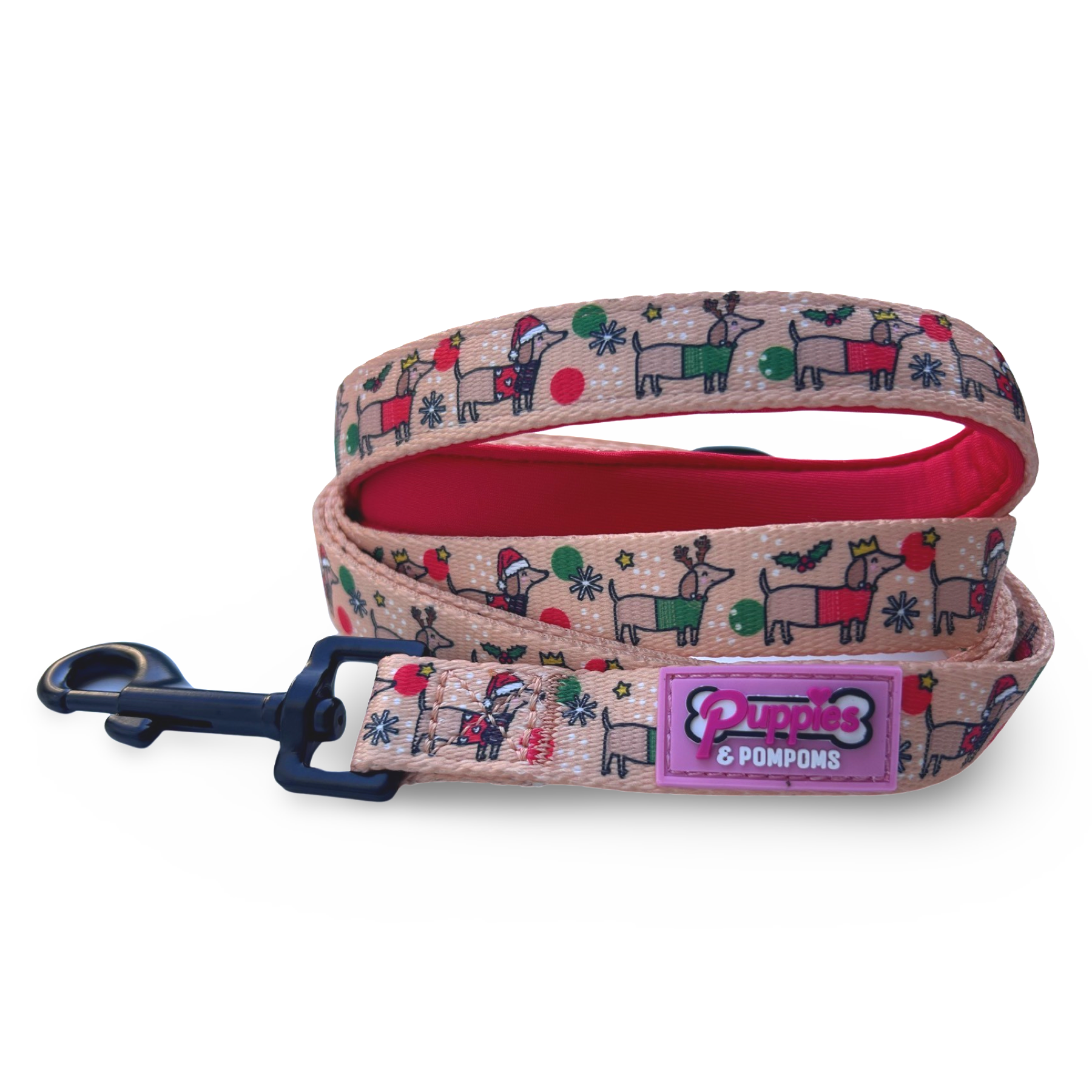 Coleira para cães - Dachshunds de Natal