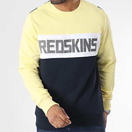 Sweat Crewneck Alted Compact Jaune Bleu Marine