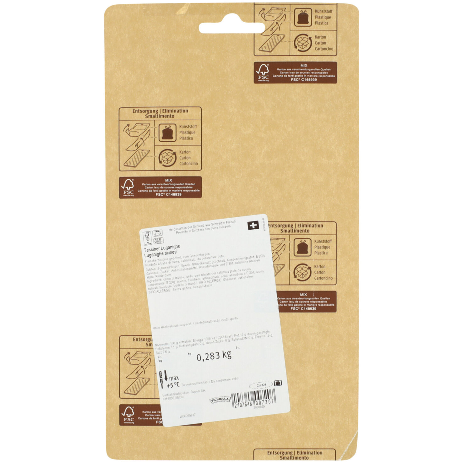 Ticinella Luganighe 2 Stück ca. 280g